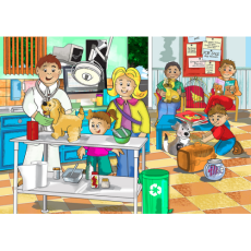 A4 "Vet" 48 Piece Wooden Puzzle       A4 "Vet" 48 Piece Wooden Puzzle